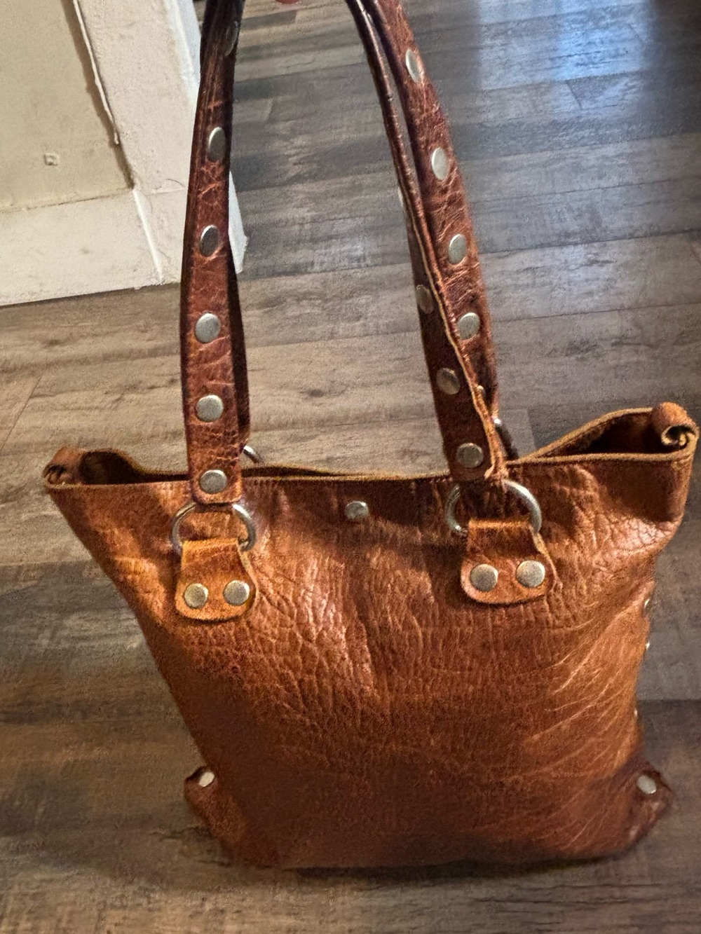 Rare Vintage Hammitt Andersen Leather Tote Bag - Cognac Brown Unlined No Lining